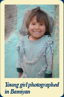 Young girl photographed in Bamiyan.