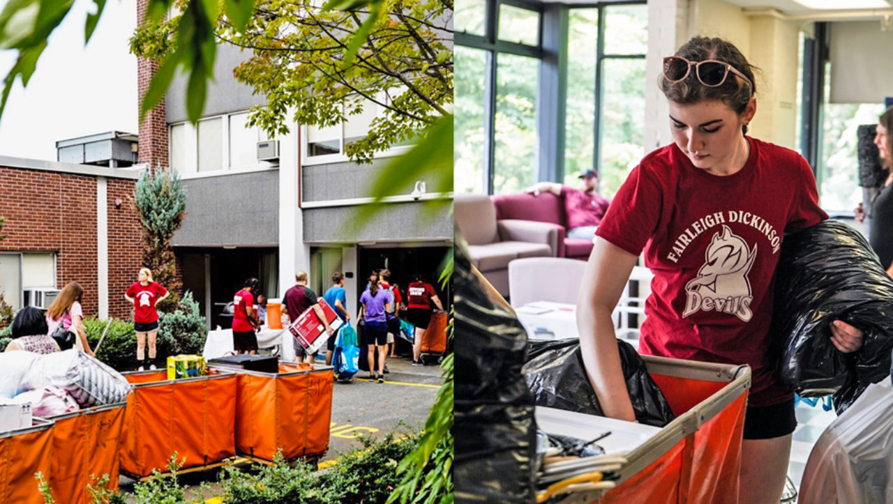 It takes a village for a successful Project Move-in at the Florham Campus.