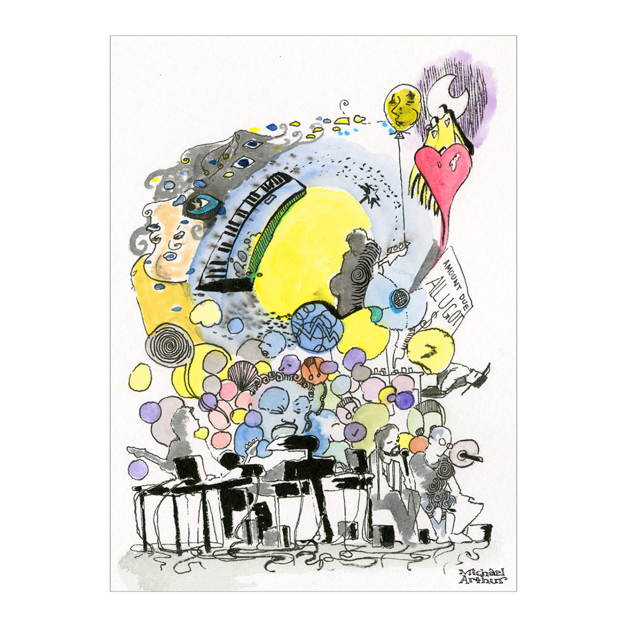 Live drawing of “Make America Create Again.” (Drawing by Michael Arthur)