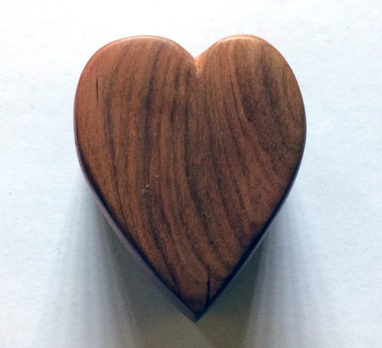 Wooden heart carving