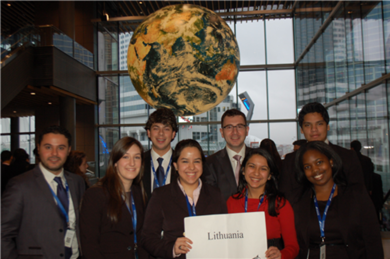 vancouver students at national model united nations as lithuania