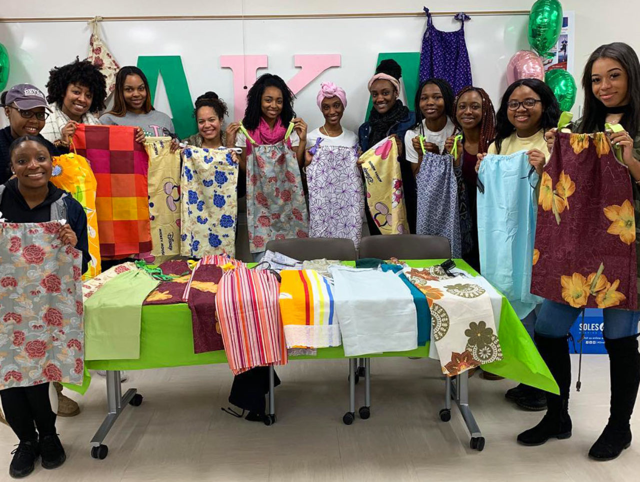 Alpha Kappa Alpha Sorority sewed dresses for girls in Haiti