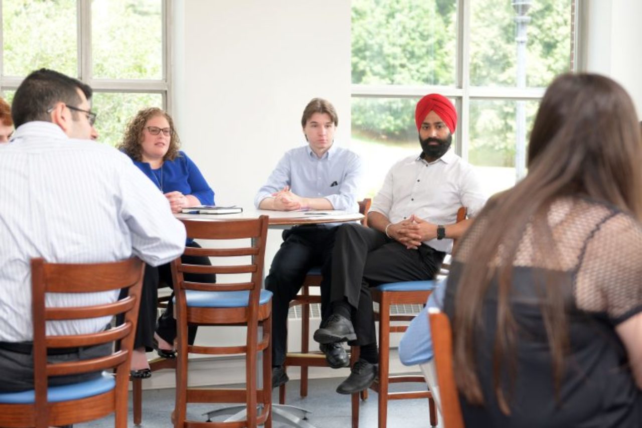 Becton College students presented their summer mentored research projects to local scientists