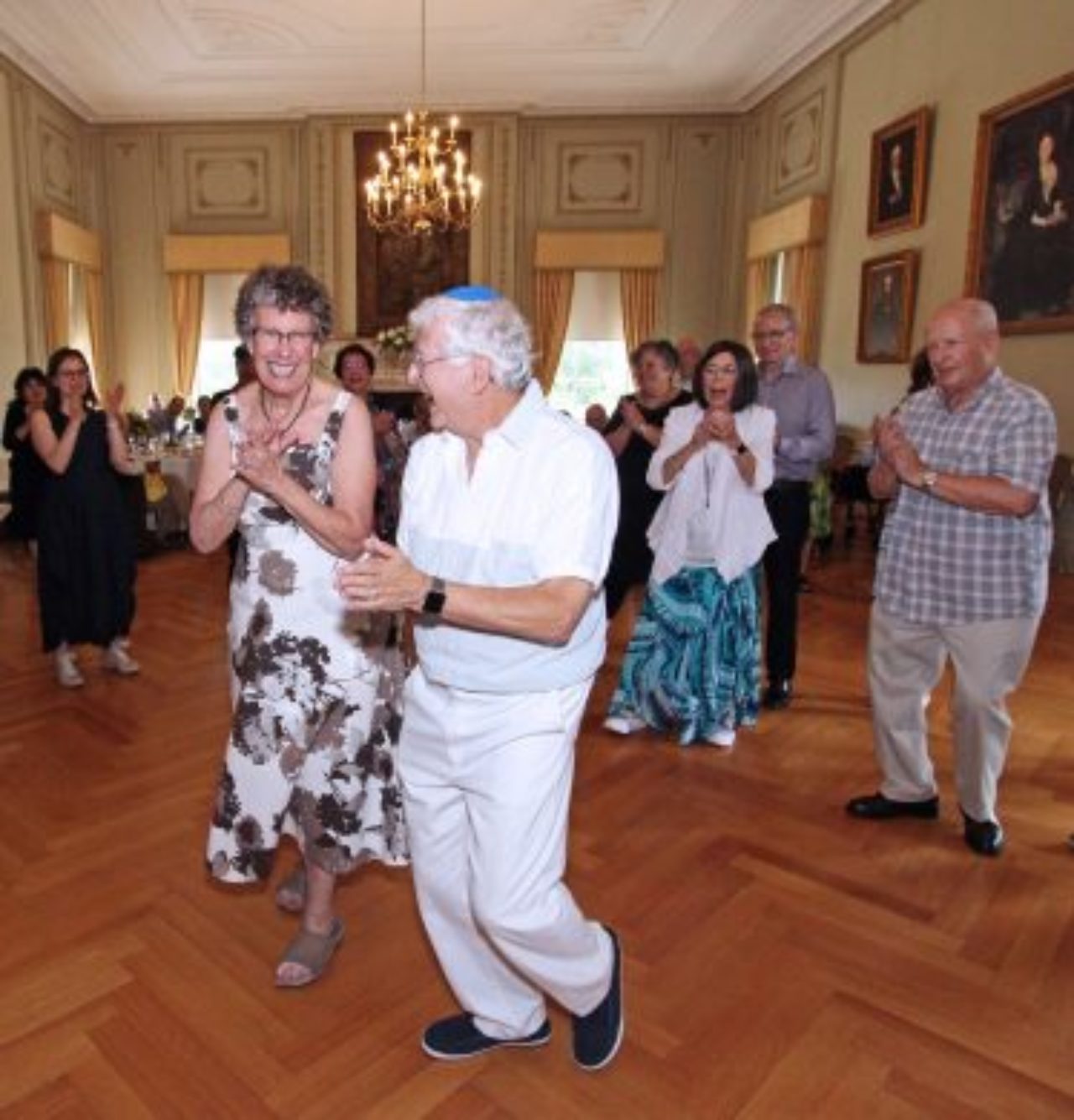 Ullman and Hoffman dancing