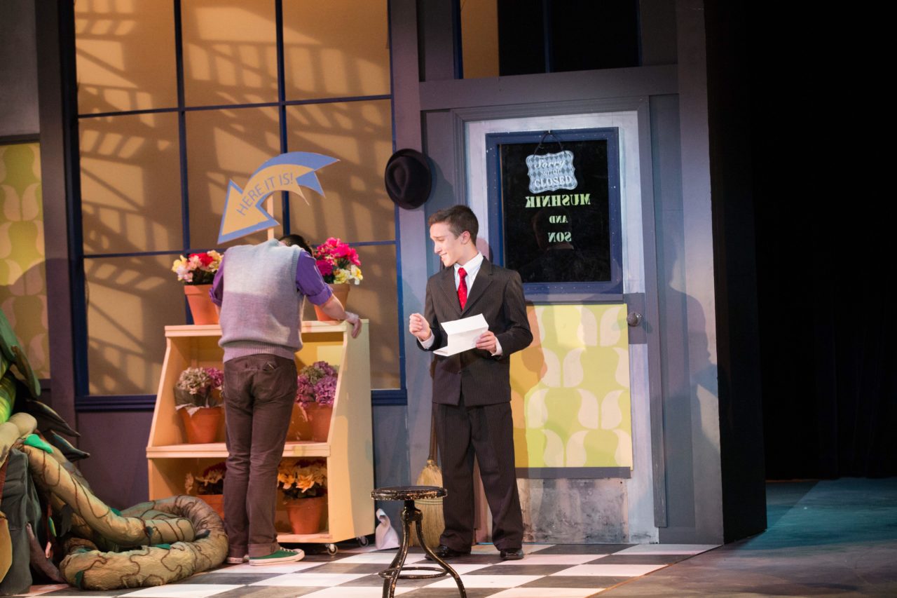 Andrew Wood in FDU’s production of “Little Shop of Horrors.”
