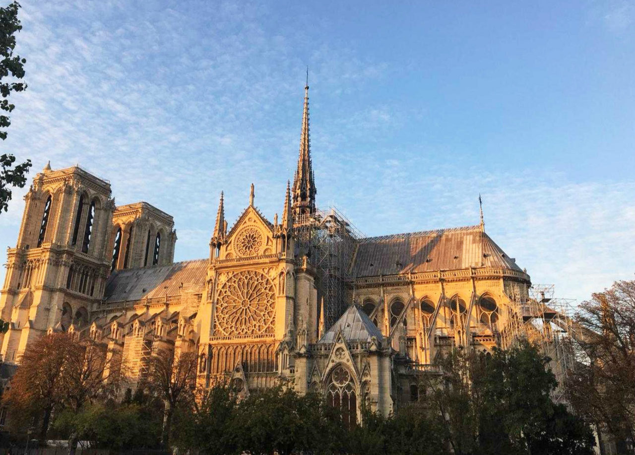 Notre-Dame Cathedral in Paris, France.