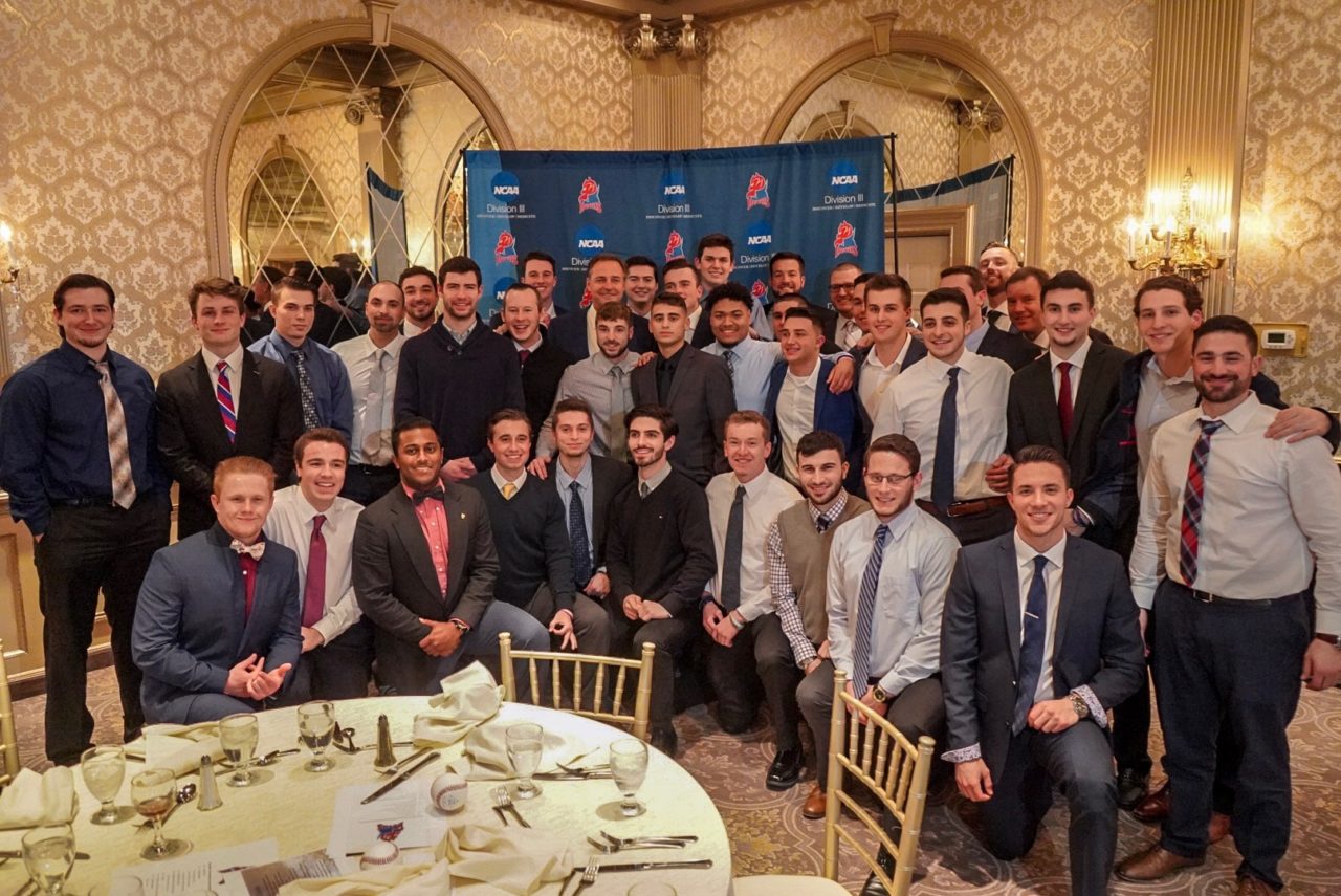 Al Leiter with the 2019 Devils baseball team.