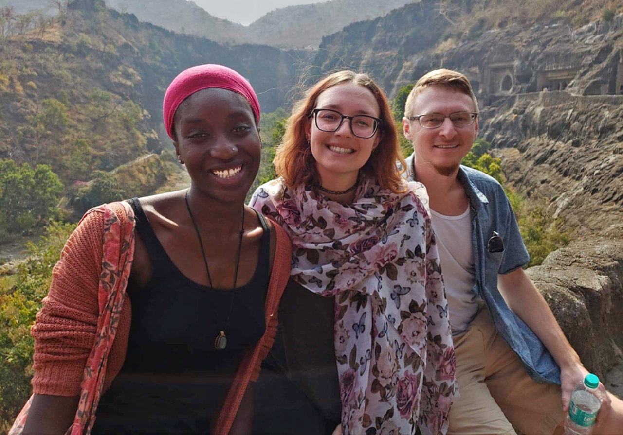 students taking in the sights