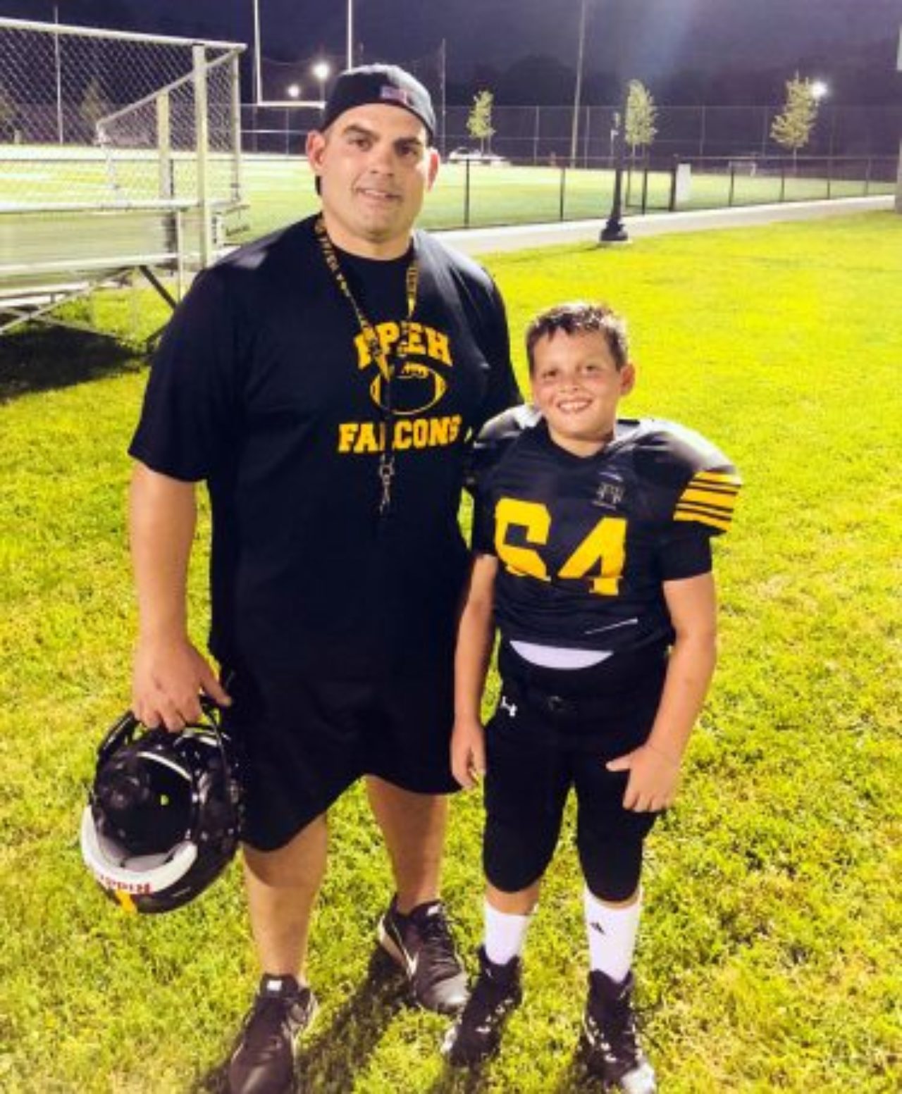 John Miscia with his son Michael.