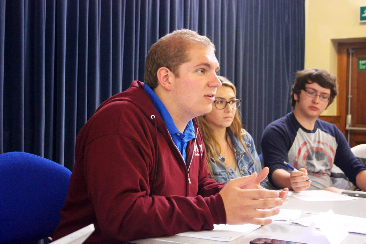 Orsini participates in a debate