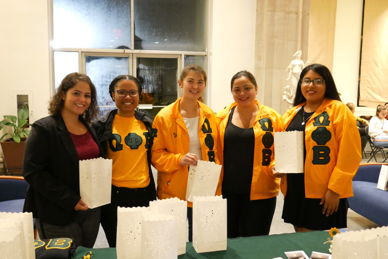 group of Omega Phi Beta girls