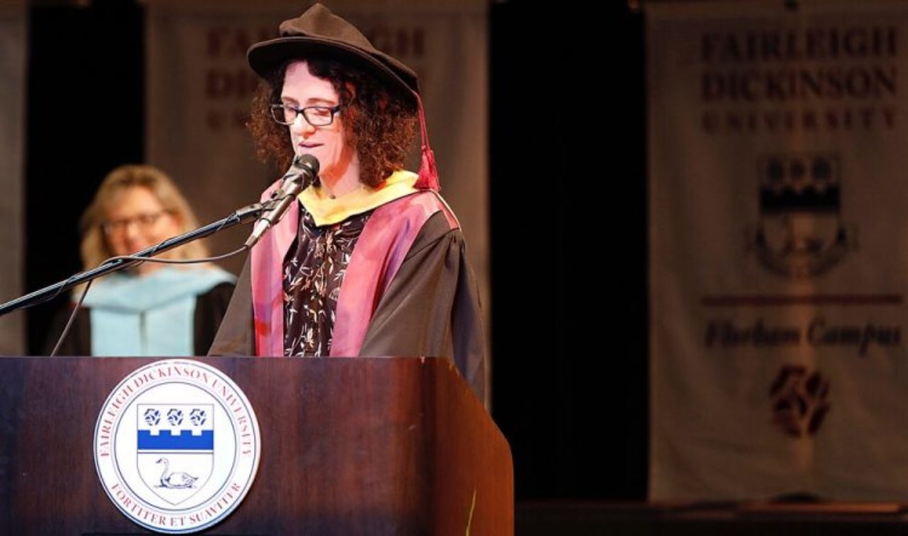 Gillian Small giving speech
