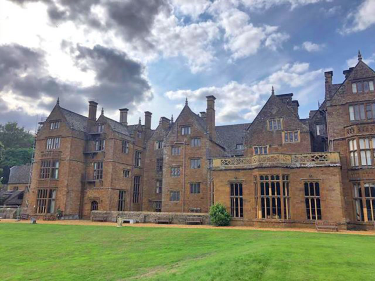 The back of Wroxton Abbey