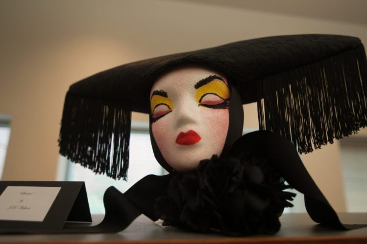 An example of Malpere’s headwear title “Shadow.”