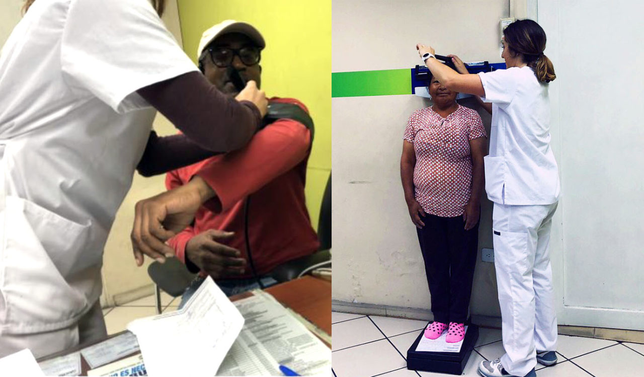 Ports took the blood pressure, height and weight of her patients as part of her daily duties at the clinic.