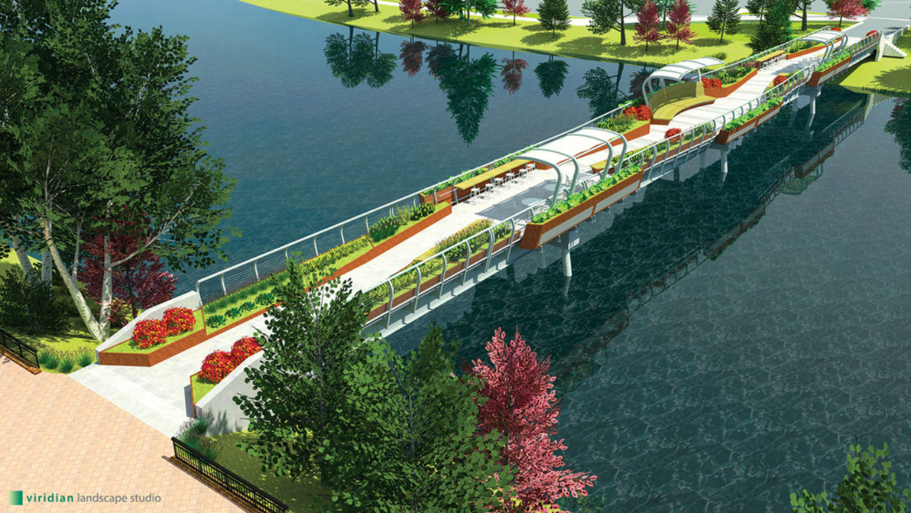 Final footbridge after renovation