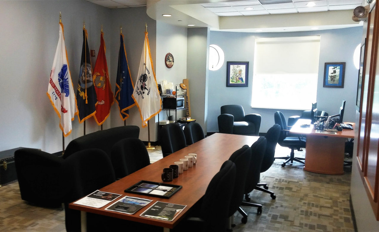 The new veterans lounge at FDU’s Florham Campus.