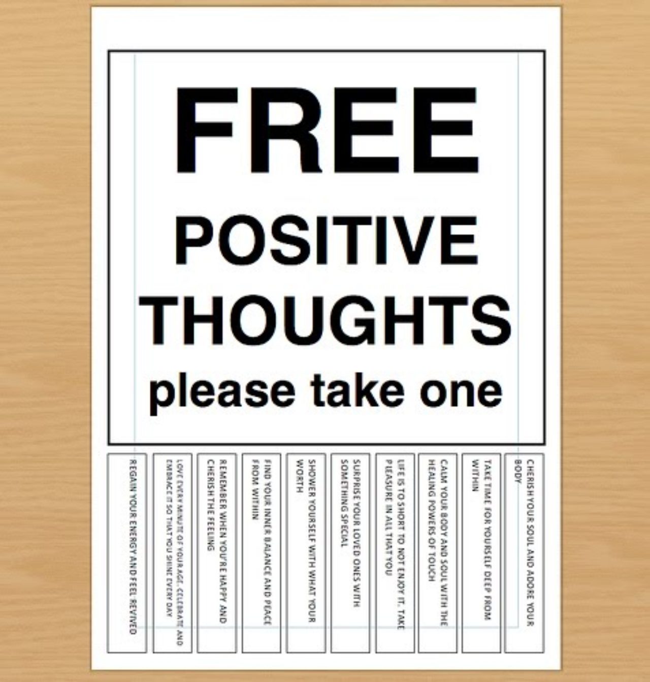 Free Positive Thoughts