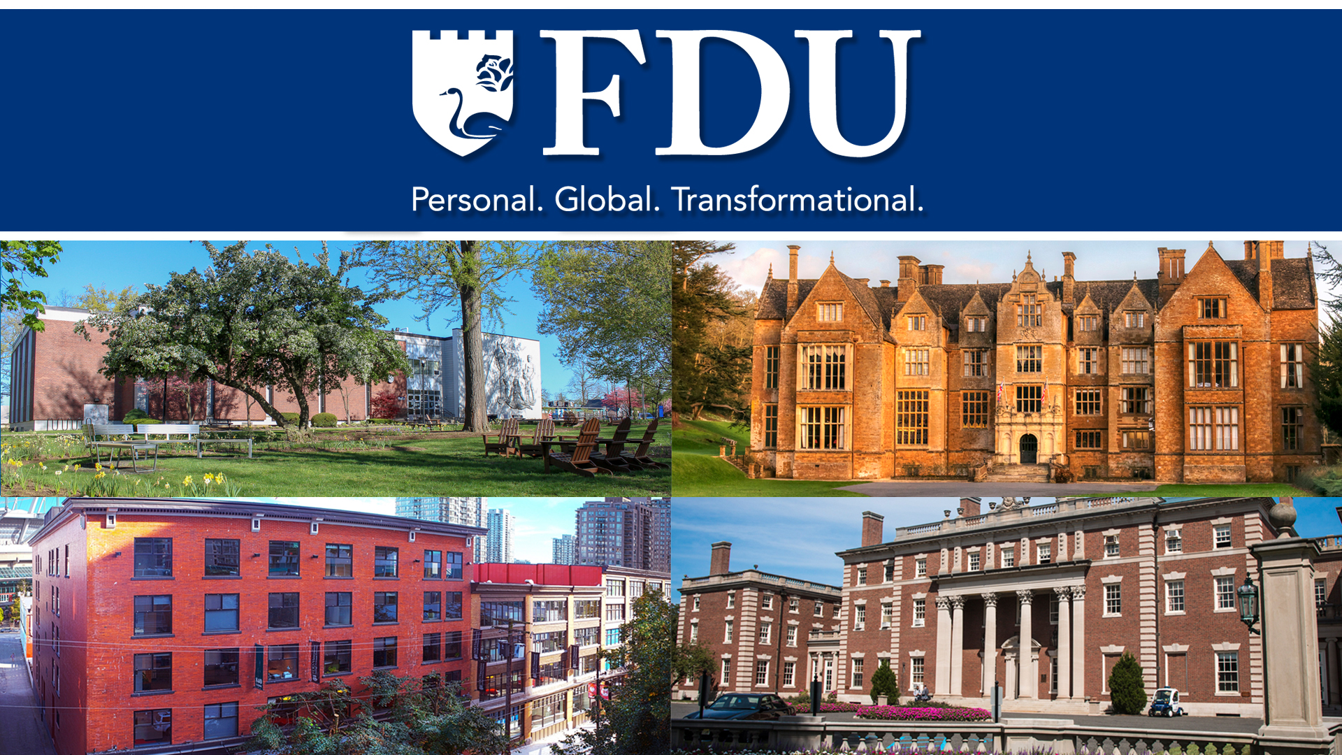 FDU Zoom virtual backgrounds Fairleigh Dickinson University