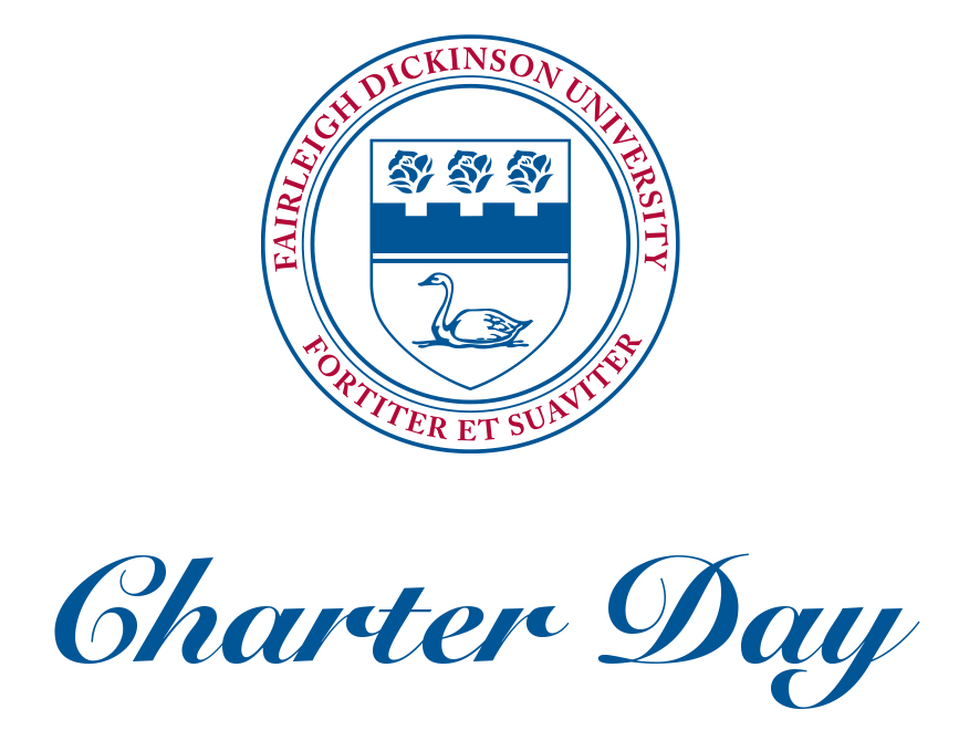 The FDU Seal with the words Charter Day underneath. 