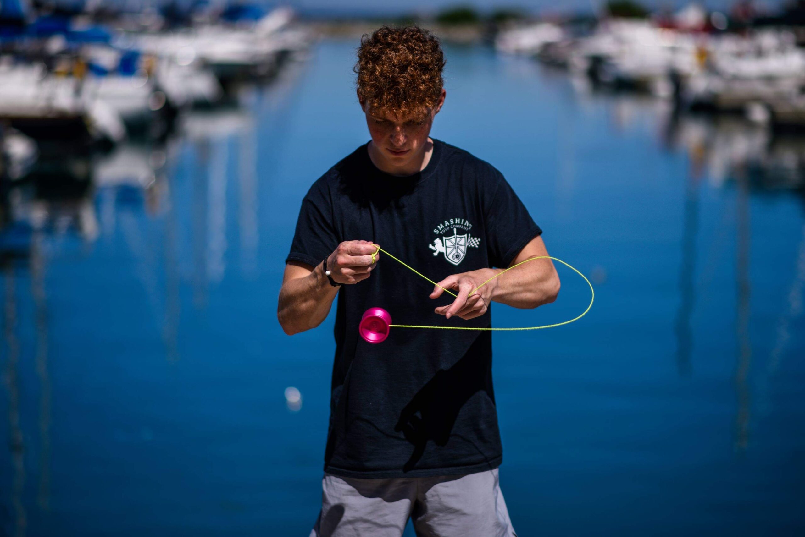 Kevin Weller demonstrating his impressive yo-yo skills