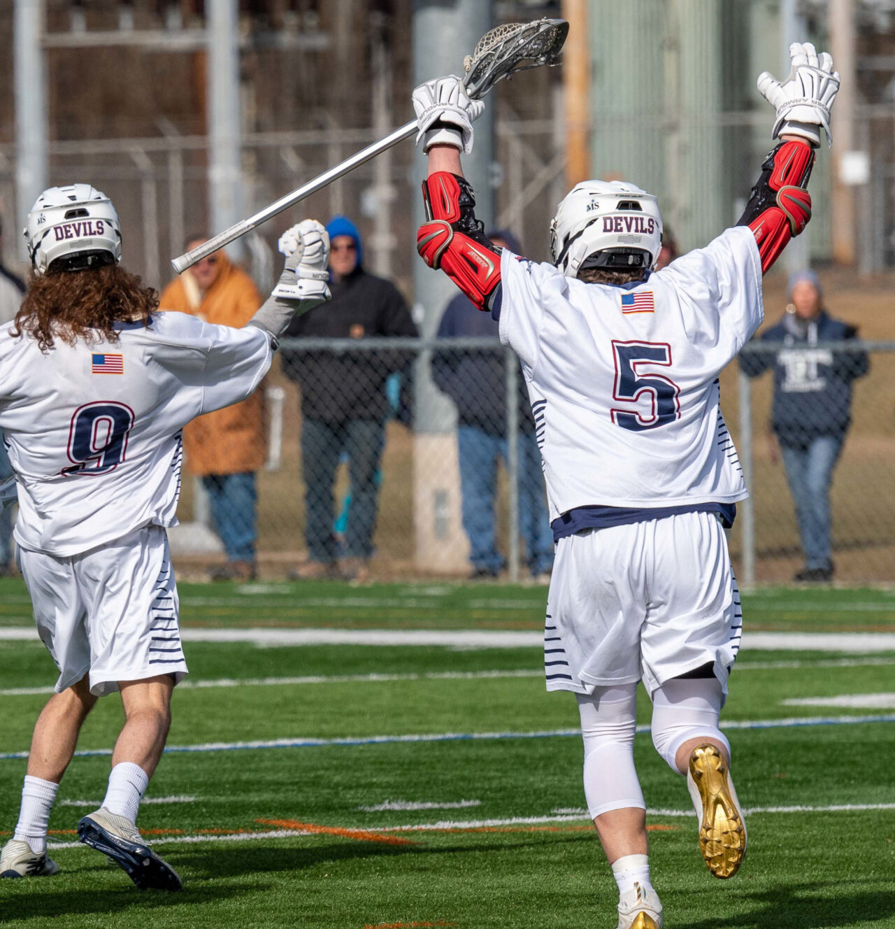 Michael Stewart celebrates a great play