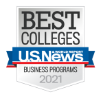 Logo for Best Colleges US News Business Programs 2021
