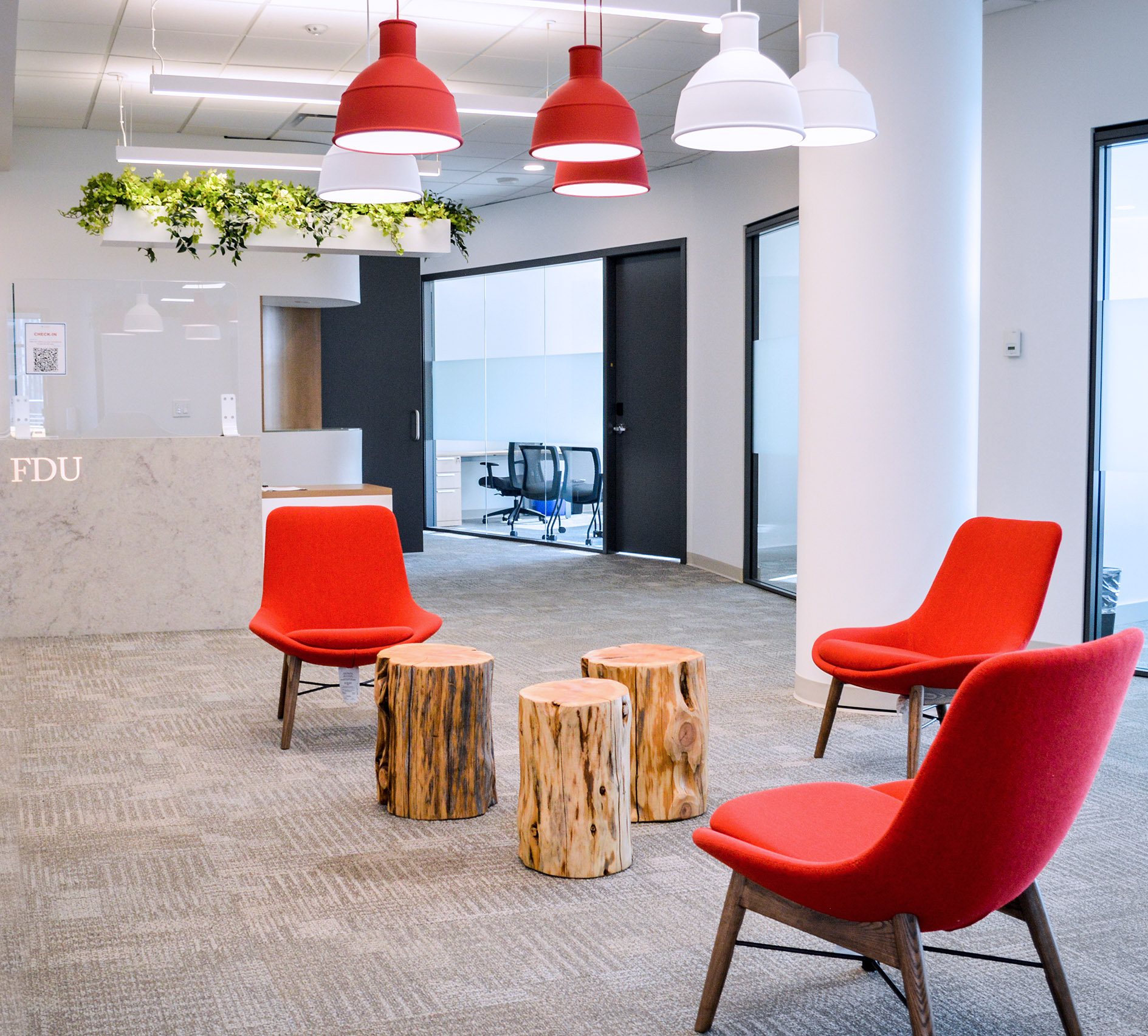 A reception area in the new Vancouver building.