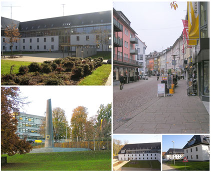 Collage of photos of Zeppelin University