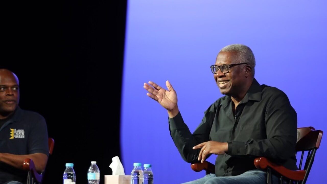 Actor Andre Braugher on stage, in conversation.