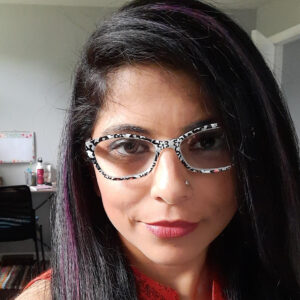 A selfie portrait of a female professor.