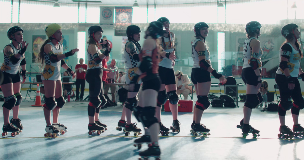 The women of the Gotham Girls Roller Derby League in New York City hit the rink