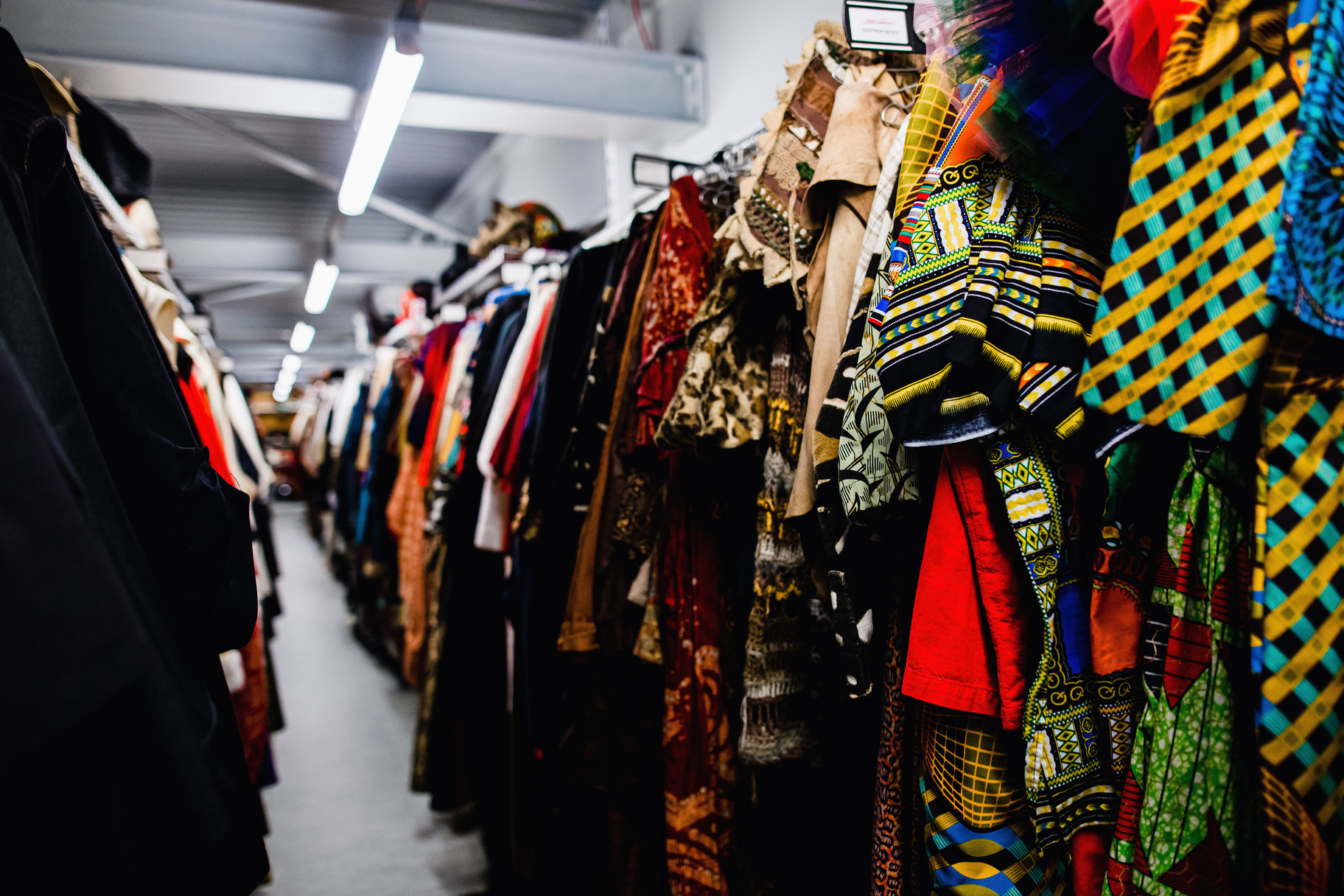 Costume room at the RSC.