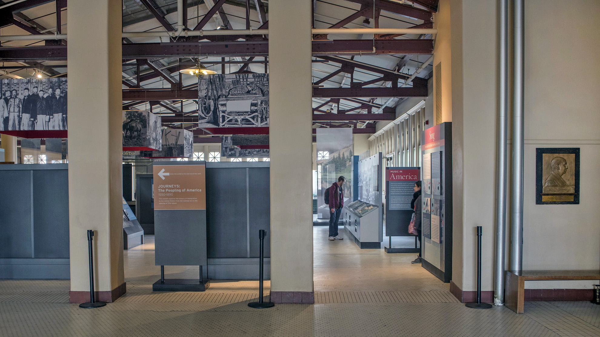 An inside view of the Ellis Island Immigration Museum.