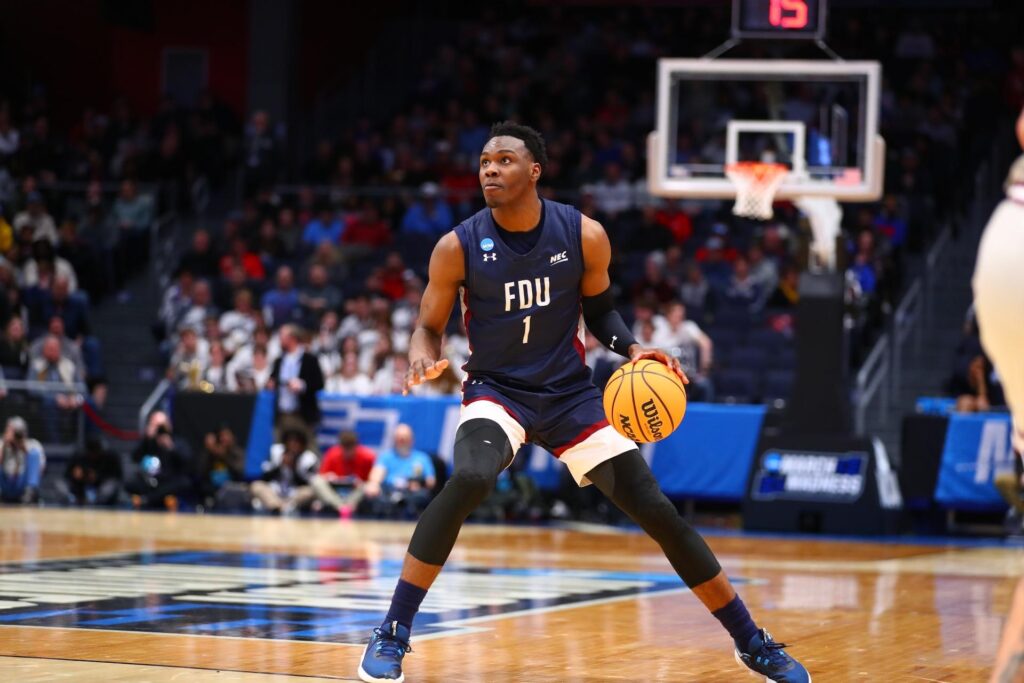 FDU Knights player on the court