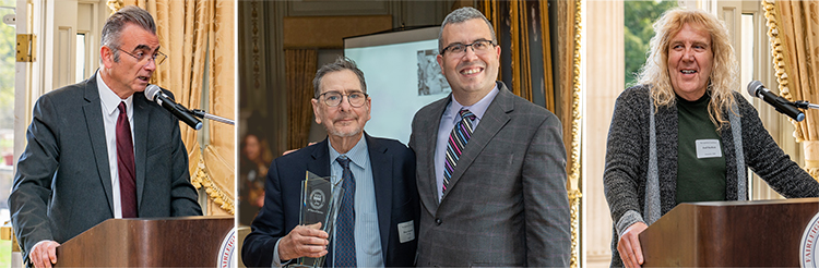 A panel of photos from the Faculty and Staff Recognition event.