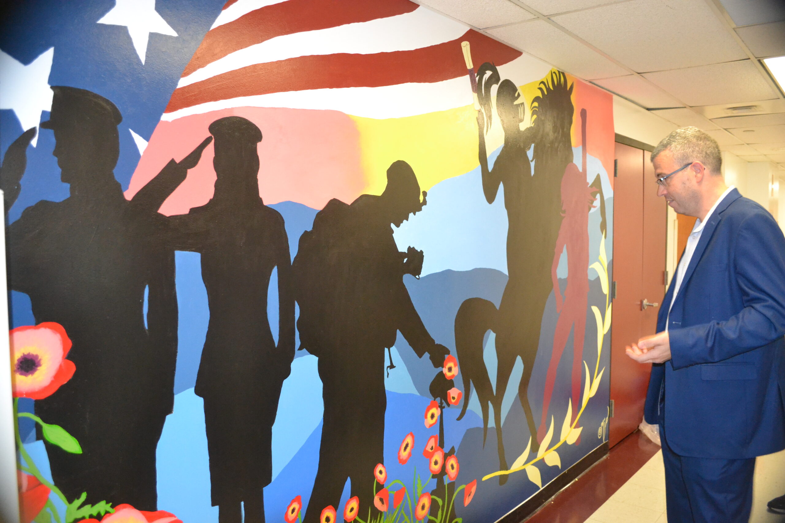 Fdu Veterans Services Unveils Mural On The Metropolitan Campus