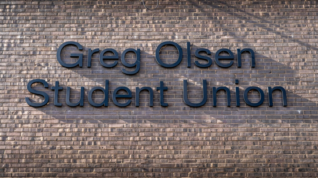 Signage Greg Olsen Student Union