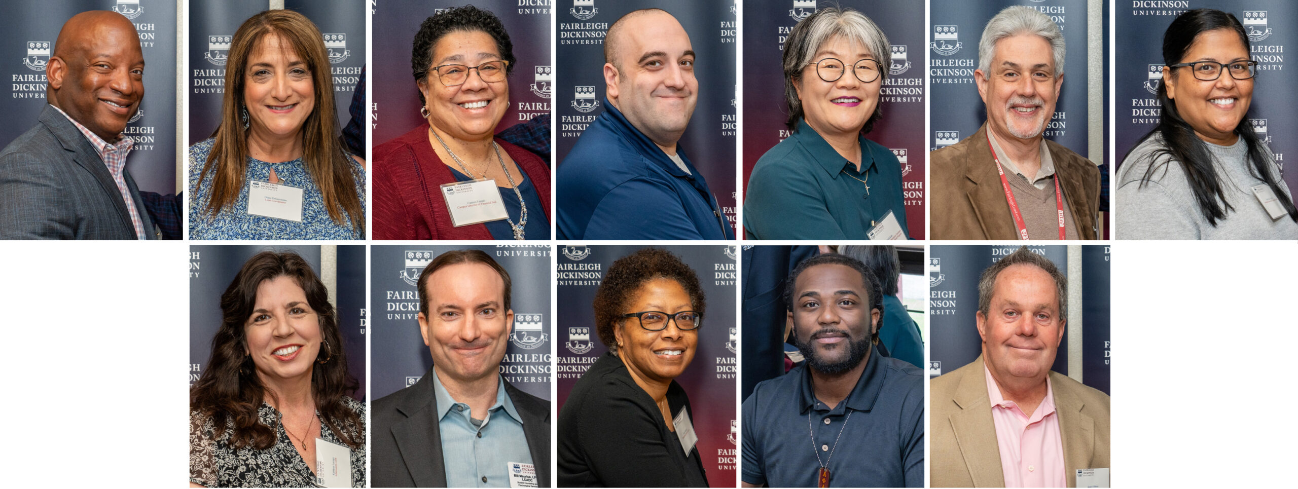 a series of small photos of the awardees, with their names listed in the caption below