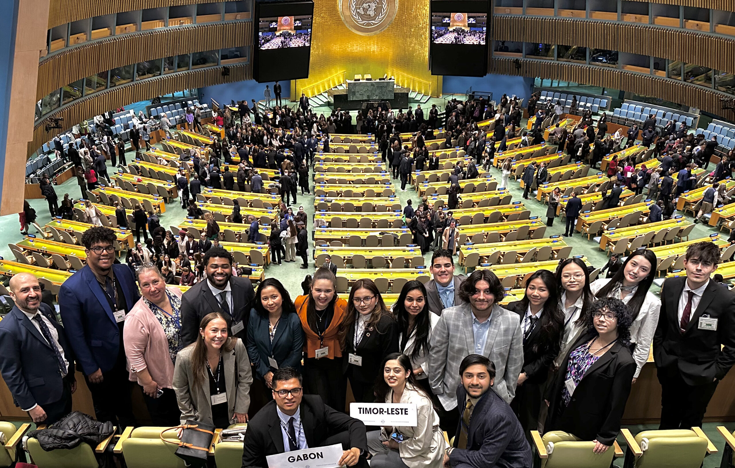 The FDU delegation at theModel UN Conference