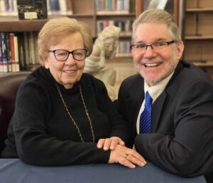 Senator Loretta Weinbergl, left, and Benjamin Rifkin