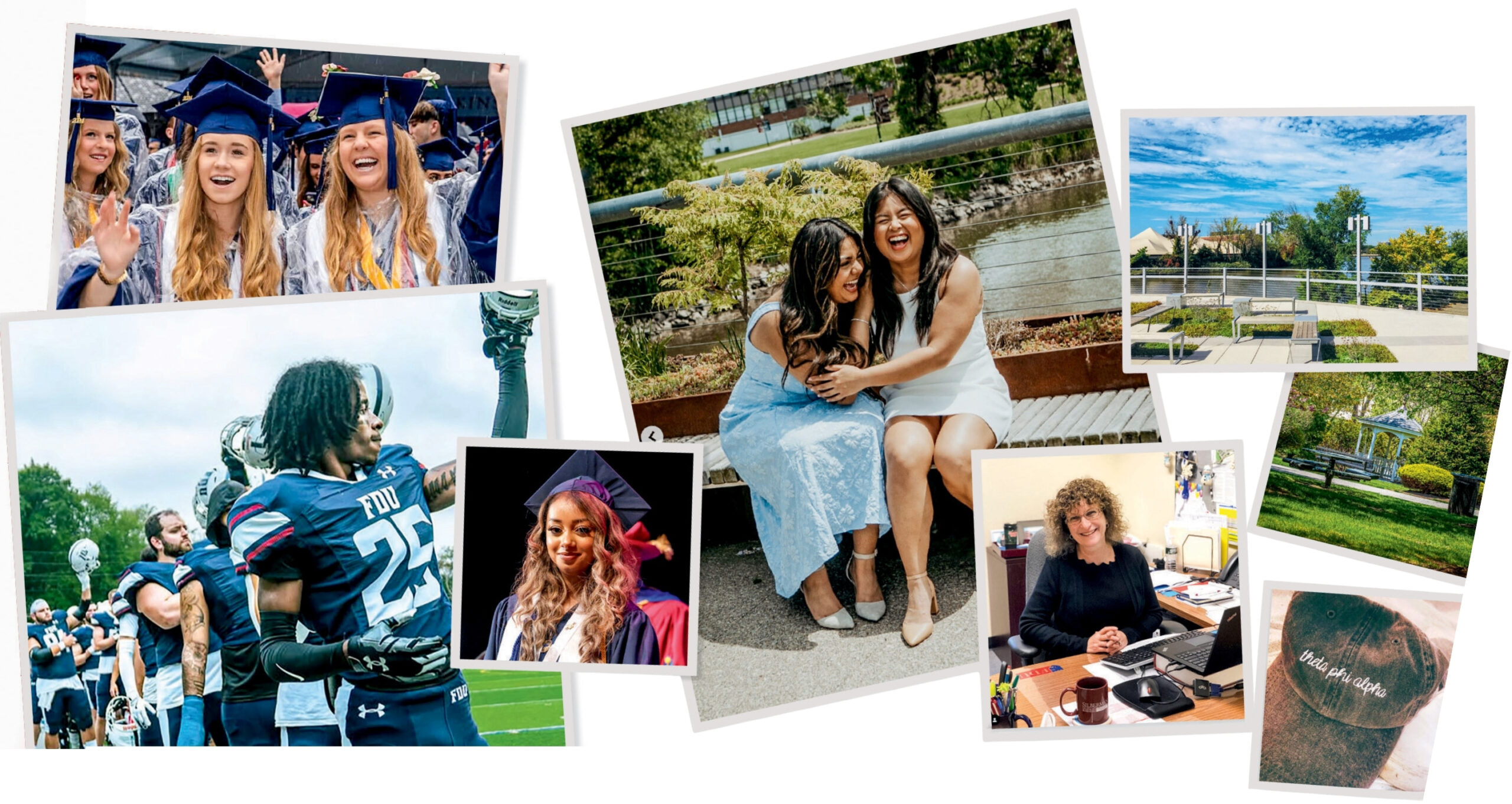 A collage of graduating students and the things and places they'll miss most.