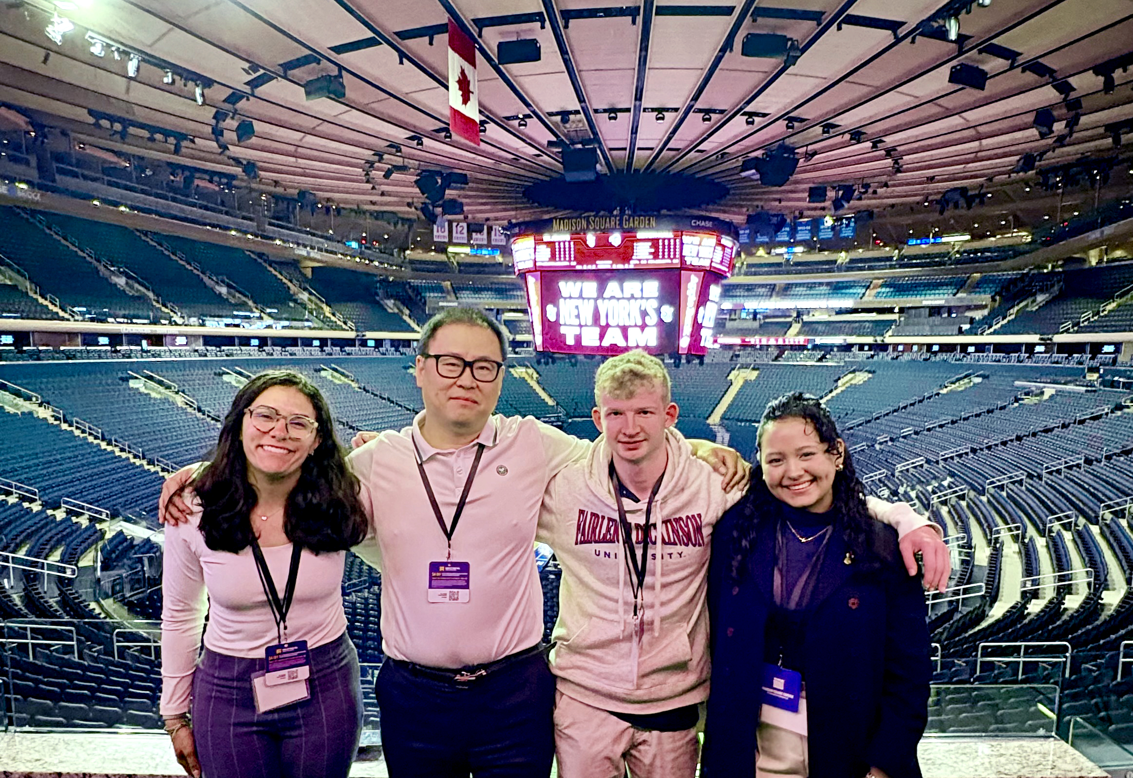 Four people at Madison Square Garden
