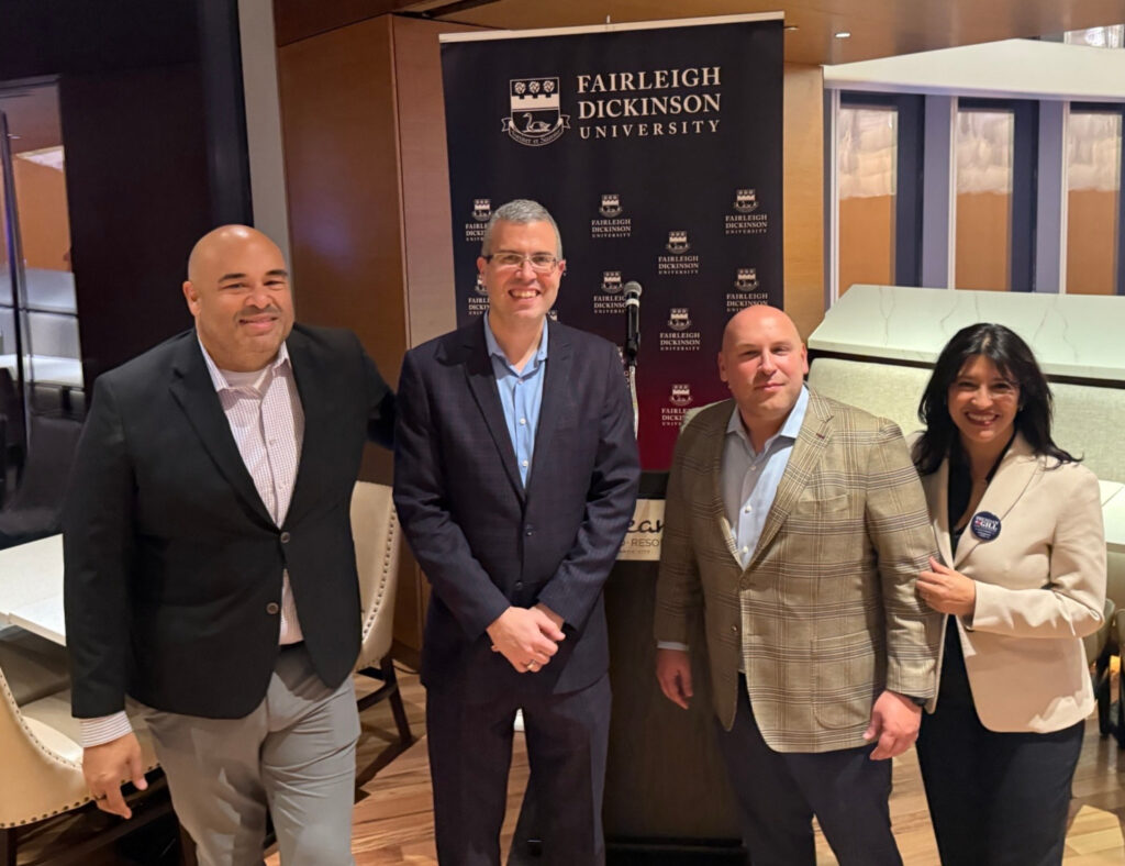 Municipal leaders, alumni and FDU President Michael Avaltroni gathered at the Inaugural Reception for the New Jersey League of Municipalities at the NJLM Conference