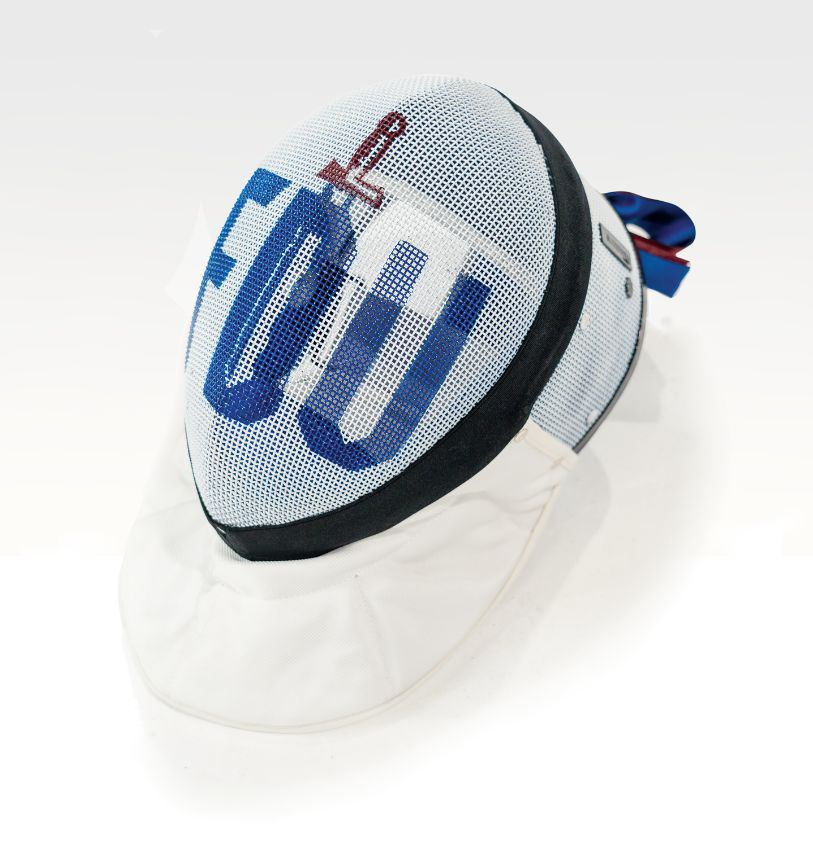 FDU-branded fencing gear.