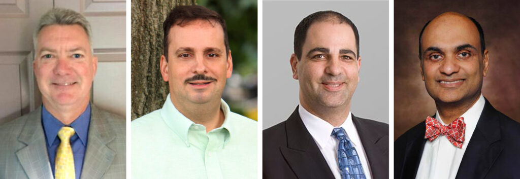 Four headshots of men