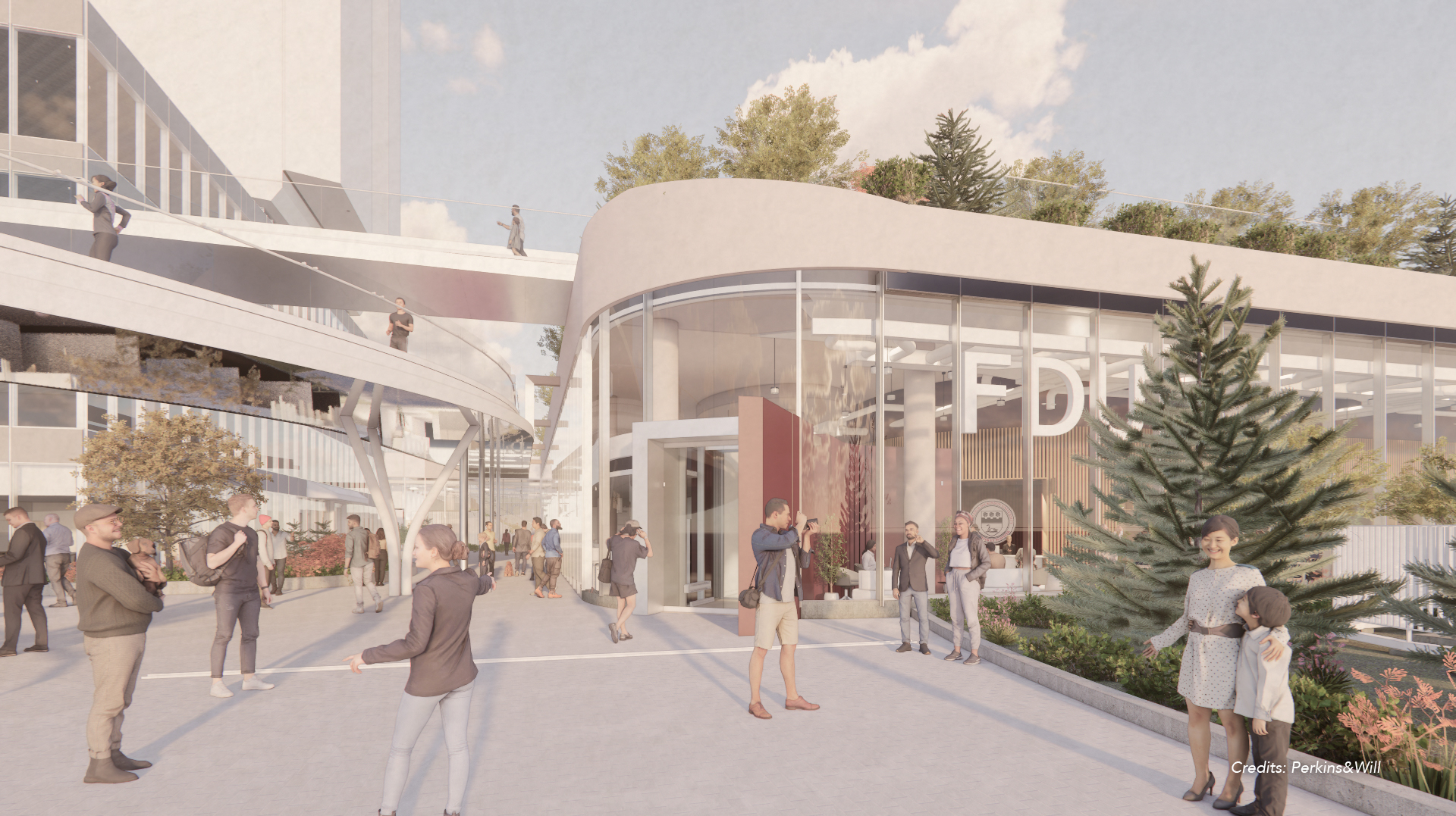 a digital rendering of an outdoor space.