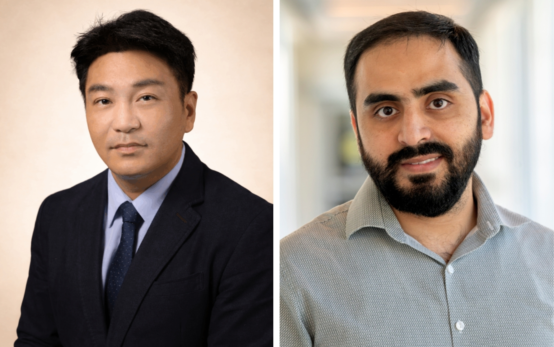 two headshots of two men.