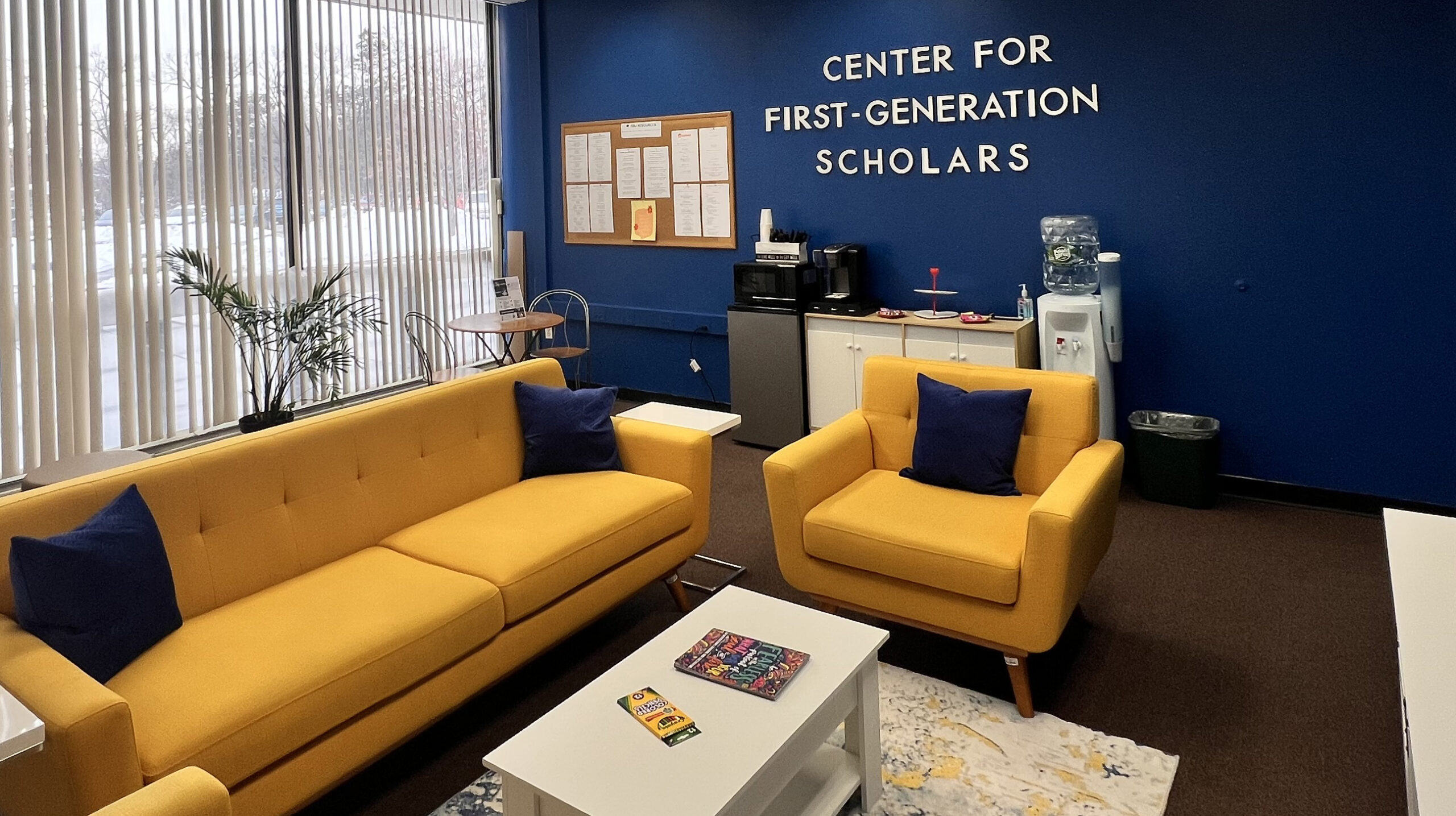 A view of the new Center for First Generation Scholars.